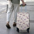 thumbnail image 3 of Beige Butterfly Pattern Luggage Cover Fashion Suitcase Cover Baggage Covers Fit 25-28 Inch Luggage (Go Travel), 3 of 5