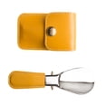thumbnail image 4 of Folding Stainless Steel Shoe Horn with Storage Case PU Leather Handle Shoehorn Travel Shoe Lifter Tool for Home Office, 4 of 8