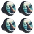 thumbnail image 2 of 4 Pcs Sea Lion Knobs for Kitchen Cabinet Cupboard Dresser Bookcase Drawer Pulls Handles Round Home Decor, 2 of 8