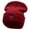 Maroon, variant on Dominican Flower Embroidered 12 Inch Long Knitted Beanie - White OSFM