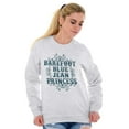 thumbnail image 3 of Bare Foot Buck Wild Cute Southern Women Crewneck Sweatshirt Brisco Brands M, 3 of 6