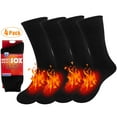 thumbnail image 3 of Loritta Thermal Socks for Men, Thick Warm Winter Heated Socks Mens Womens for Cold Weather, 4 Pairs, 3 of 6