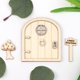 thumbnail image 5 of Kit de manualidades para puerta de elfo de madera 3D con ventana, regalo para niños, decoración de casa de juegos B, 5 of 9
