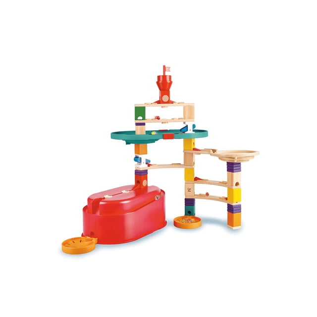 Set de construcción Hape Quadrilla Stack Track 90 piezas +4 años
