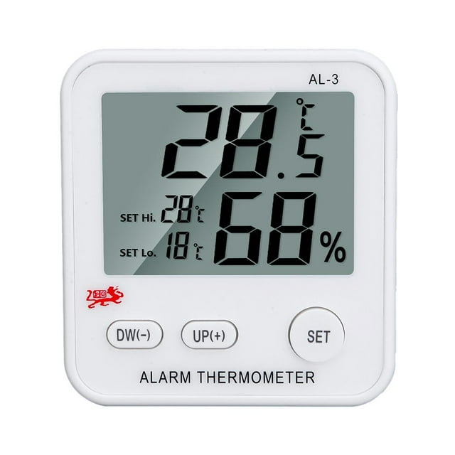 Higrómetro Inalámbrico Digital Interior Libre Termómetro Monitor de Humedad y Temperatura para Casa