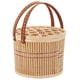 thumbnail image 1 of GOOHOCHY 1 cesta de bambú para guardar huevos, cesta multiusos para picnic, cesta de almacenamiento con tapa., 1 of 8