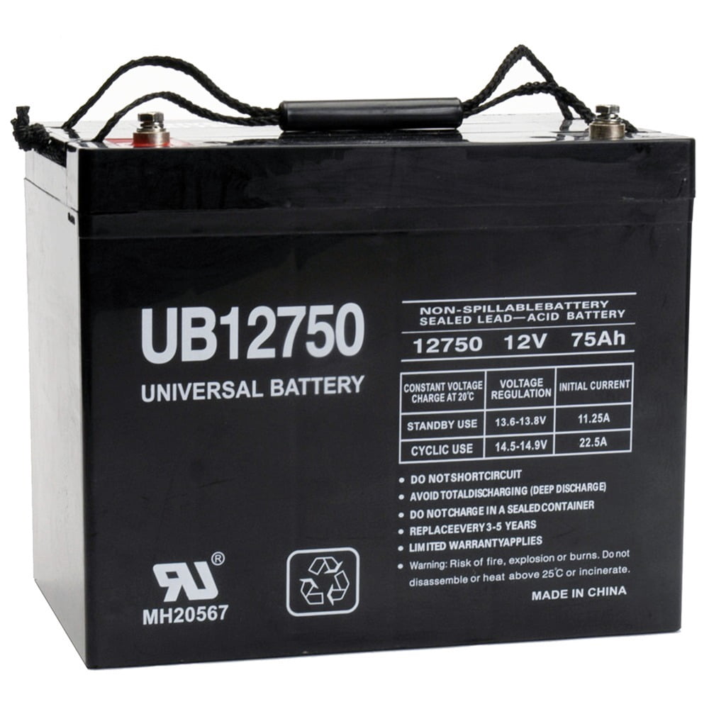 UB12750 Group 24 AGM Battery For Golden Patriot 4Wheel Scooter
