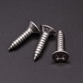 thumbnail image 2 of XINQIHANG #12 x 1" (50 pcs) Stainless Flat Head Phillips Drive Sheet Metal Tek Screws, 304 (18-8) Stainless Steel Screw for Wood, Countersunk Head Wood Screw, Self Tapping Screws, 2 of 7