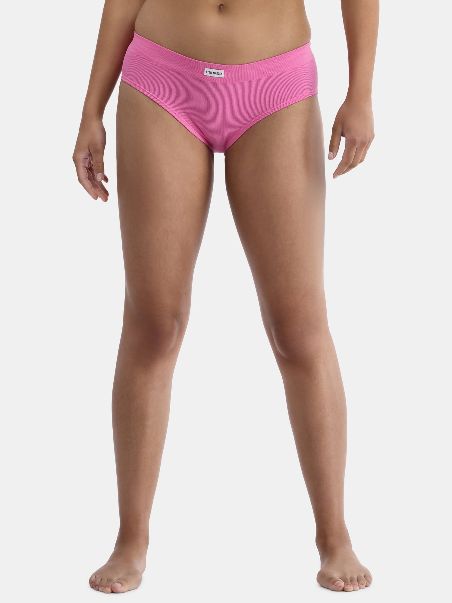Steve Madden Women's Seamless Hipster Panties, 5-Pack, Sizes S-XL