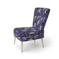 thumbnail image 3 of Designart "Ragdoll Royalty" Purple Paisley Upholstered Accent Chair - Glam Arm Chair For Living Room, 3 of 7