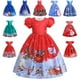 thumbnail image 2 of Vestido hinchado para niña, vestido estampado navideño europeo y americano, vestido infantil para espectáculo navideño, 2 of 6
