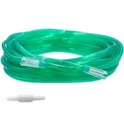 2pk 25Ft Green Oxygen Supply Tubing with Swivel Connectors