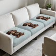 thumbnail image 3 of Xixirimido 3Pcs Couch Cushion Covers Couch Covers Universal Sofa Cushion Slipover Washable Stretch Furniture Protector for Living Room, Dachshund Dog, 3 of 8