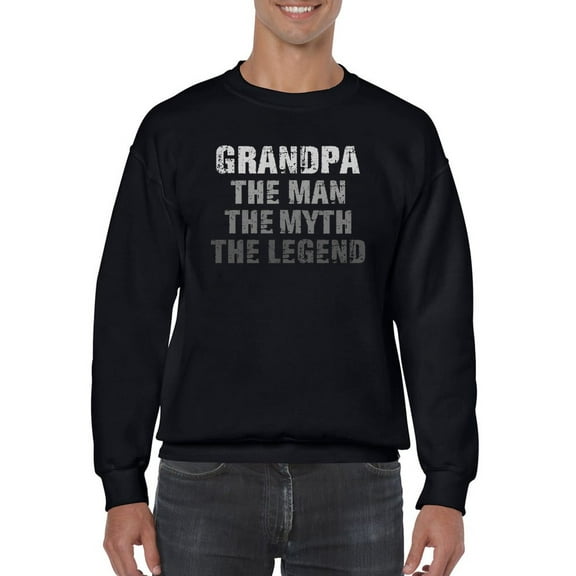 Grandpa The Myth Sweatshirt Men -GoatDeals Designs, Male XX-Large