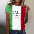 thumbnail image 2 of BOOMNY Women's Short Sleeve T-Shirts Crew Neck Italian Day Graphic Tshirts Summer Tee Tops for Women, 2 of 4