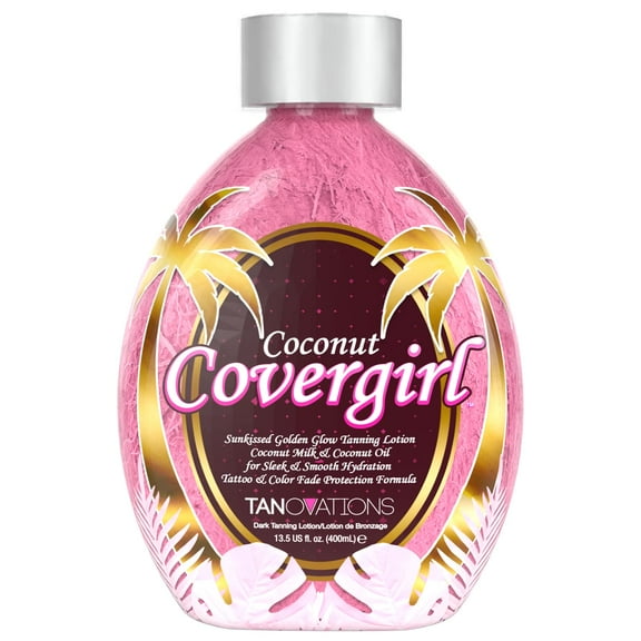 TANOVATIONS COVERGIRL COCONUT SUNKISSED GOLDEN GLOW TANNING LOTION 13.5 oz.