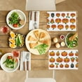 thumbnail image 4 of Non-Slip Aesthetic Placemats Durable Pumpkin with Facial Expressions Cartoonish Design Placemats - Pack Of 6 17.7x13 Inches Washable Heat-Resistant Place Mats, 4 of 5
