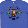 thumbnail image 4 of Inktastic Live Love Monkeys Youth T-Shirt, 4 of 5