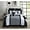 Black, variant on Livingston Oversized and Overfilled Comforter Set (8-Piece)