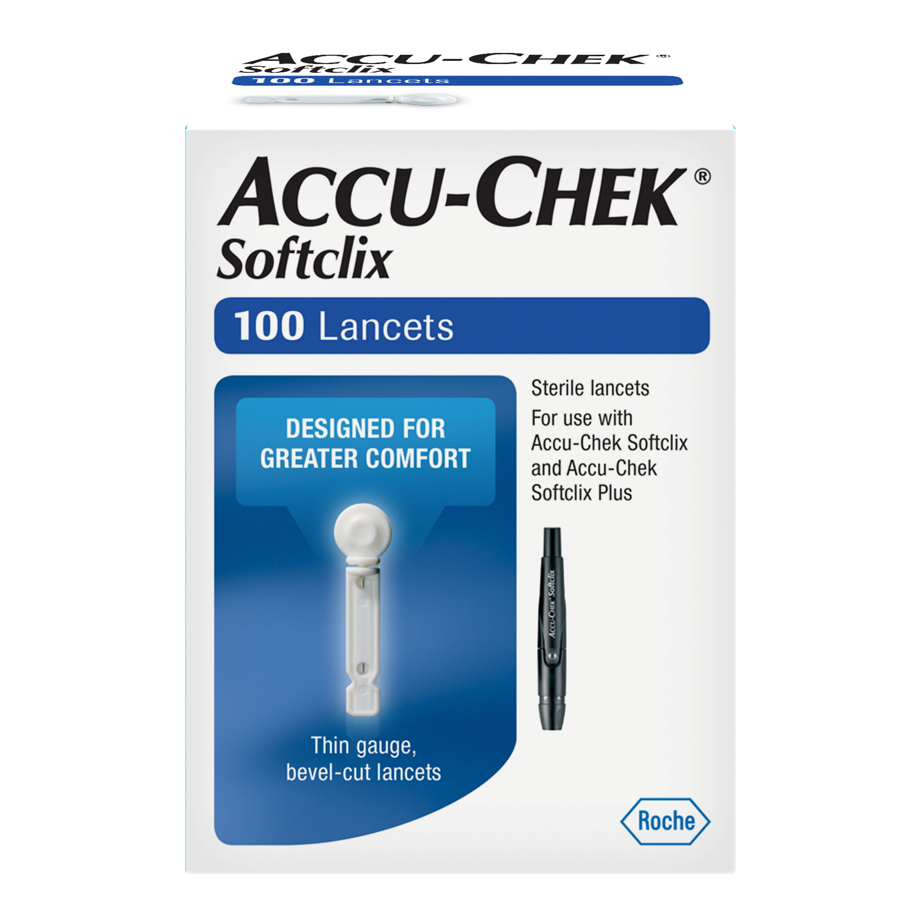 accu-chek test strips and lancets softclix