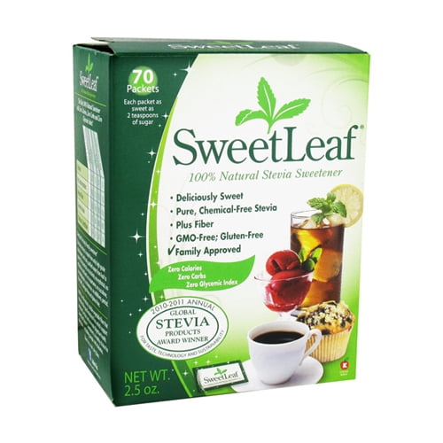 Wisdom Naturals Sweetleaf Stevia Sweetener Packets 1 Gram, 70 Ea