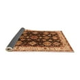 thumbnail image 2 of Ahgly Company Indoor Round Oriental Orange Industrial Area Rugs, 4' Round, 2 of 4