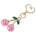 thumbnail image 5 of Unique Bargains Fashion 3D Diamond-Encrusted Cherry Handbag Charm Rose Red 1 Pc, 5 of 5