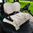 thumbnail image 2 of Golf Cart Seat Covers for 2 Seater,Watercolor Wildflowers Microfiber Cart Seat Towel Blanket,Farmhouse Botanical Flowers Herbs Absorbent NonSlip Bench Seats Protector for Golf Course 51"x31", 2 of 9