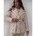 thumbnail image 2 of Womens Jacket Fleece Lapel Coat (M, Black), 2 of 6