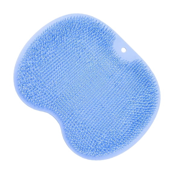 Non-Slip Silicone Foot Scrubber and Lazy Back-Scrubbing Mat with Suction Cups – Shower Back & Foot Scrubber, Wall Mounted Back Scrubber Silicone Bath Massage Cushion Brush, Bathroom Wash Foot Mat