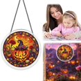 thumbnail image 3 of Ciozy Halloween Ghost Acrylic Puzzle Sun Catcher, DIY Acrylic Window Hanging Decor, Spooky Cute Sun Catcher Ornament for Home Garden Patio Wall Decoration, 5.9 Inch, 3 of 6