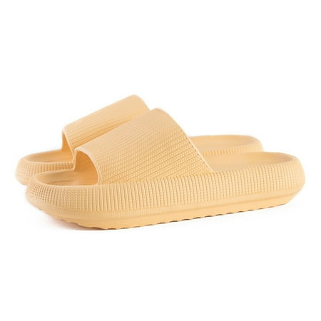 

Thick Sole Flip Flop Slippers Quick Drying Slippers for Pool Gym Beach House Sandals 36-37 P339 Yellow (women s)