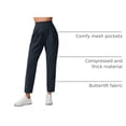 thumbnail image 4 of Pantalones para Mujer CRZ YOGA Butterlift Tobillo 27" Azul Marino Talle S, 4 of 5