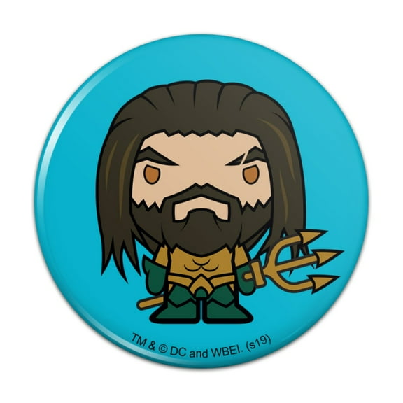Aquaman Movie Cute Chibi Character Kitchen Refrigerator Locker Button Magnet
