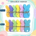 thumbnail image 3 of Easter Wooden Bunny Easter Decorations - Easter Wooden Table Centerpieces with Hemp Rope - 1PCS-6PCS Easter Spring Peeps Tiered Tray Decor Rabbit Shape Tabletop Decoration for The Home Office Tables, 3 of 11