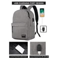 thumbnail image 2 of Mochila SUPACOOL casual para ordenador portátil para hombre y mujer, color gris, 2 of 8