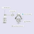 thumbnail image 2 of Diamond Stud Earring | 4 Carat IGI Certified Round Shape Lab Grown Diamond | 18K White Gold |Stellar Lab Diamond Stud Earrings | Prong Setting | FG-VS1-VS2 Quality | Friendly Diamonds, 2 of 5