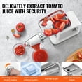 thumbnail image 3 of KFFKFF Electric Tomato Press, 700W Sauce Crafting Device, Processes 5.5 LBS/Min, Copper Motor Food Processor with Reverse, Ideal for Tomato, Strawberry, and Blueberry Sauces, 3 of 9