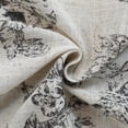 thumbnail image 3 of Everyday Celebration Peacock Print Room Darkening Pleated Panel W/Back tabs, 25x96"(2pcs) Black, 3 of 7