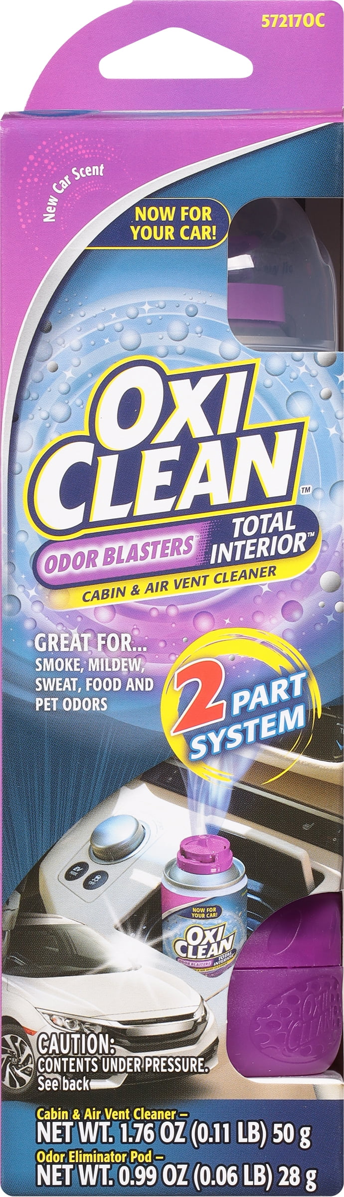 OxiClean Total Interior Cabin & Air Vent Cleaner 3.38 oz 57217OC