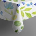 thumbnail image 3 of Floral 42" Square Waterproof Tablecloth, Floral Print Polyester Table Cover, 3 of 6