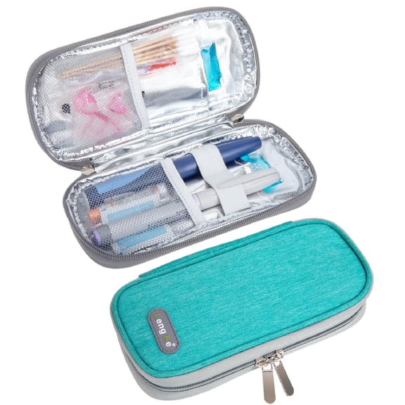 SUNMON Insulin Cooler Travel Case - Insulin Pen Cooler Travel Case, Suitable for Diabetic Insulin Travel Case, Medication Peptide Case for Travel (Green)