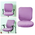thumbnail image 3 of Guardoinrt Soft and Breathable Swivel Chair Cover Seating Experience Purple Backrest + Cushion Cover 1Set, 3 of 6