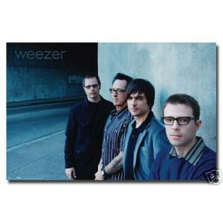 - Weezer (Group Against Wall) Music Poster Print New 24x36