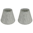 thumbnail image 2 of Urbanest Hardback Faux Silk Coolie Lamp Shade, Linen, 5x9x7", Storm, Set of 2, 2 of 2