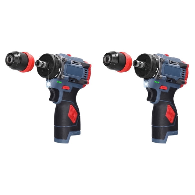 2X Taladro de Litio 2 en 1 de 16,8 V Destornillador Eléctrico Herramienta Eléctrica Multifunción Torque de 45 Nm Destornillador de Motor Sin Escobillas B