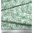 thumbnail image 3 of Soimoi Rayon Crepe Fabric Leaves & Paisley Block Printed Fabric 1 Yard 46 Inch Wide, 3 of 3