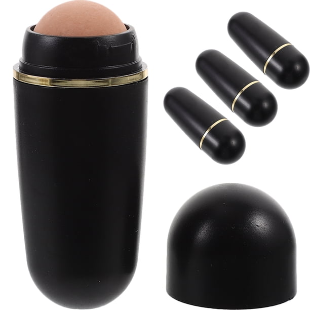 Bola de piedra volcánica de 4 Uds., bola absorbente de aceite Facial, Mini bola de repuesto absorbente de aceite