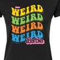 thumbnail image 3 of Barbie The Movie - Weird Stack - Juniors Fitted Graphic T-Shirt, 3 of 5