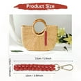 thumbnail image 3 of Rope Keychain [1PCS] - Keychain Boho Bag Charm - [Red] Braided Keychain, 3 of 6
